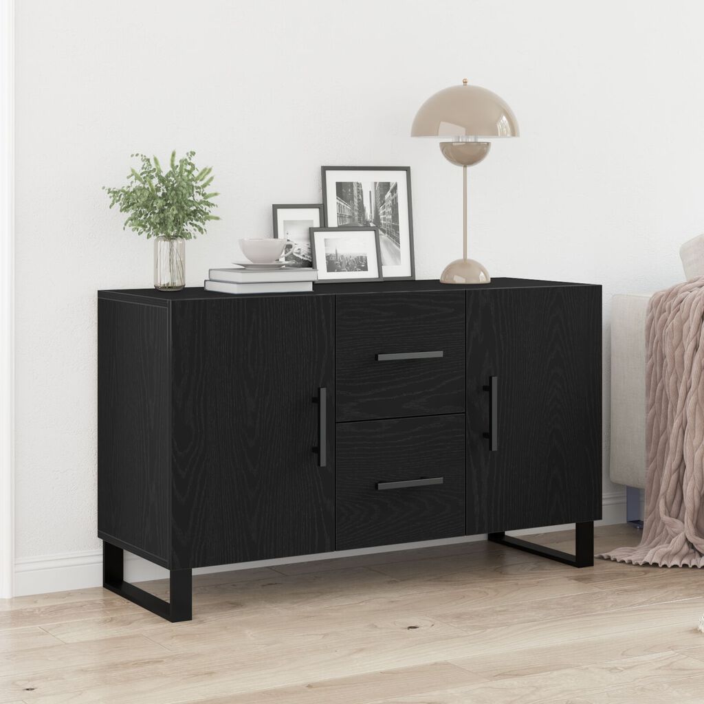 vidaXL Μπουφές Μαύρη Δρυς 100x36x60 εκ. Κατασκευασμένο Ξύλο
