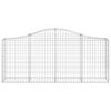 vidaXL Συρματοκιβώτια Τοξωτά 11 τεμ. 200x30x80/100 εκ. Γαλβαν. Ατσάλι