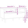 vidaXL Έπιπλο Τηλεόρασης Λευκό/Sonoma Δρυς 90x40x48,5 εκ. Επεξ. Ξύλο