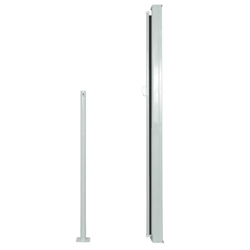 vidaXL Διαχωριστικό Βεράντας Συρόμενο Μαύρο 160 x 500 εκ.