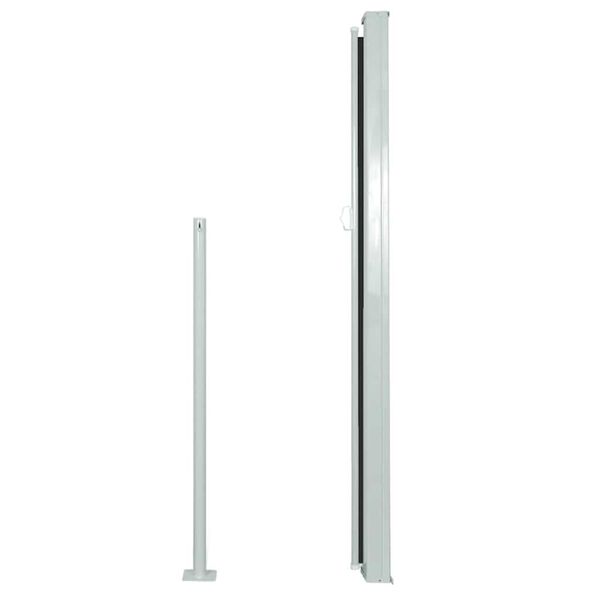 vidaXL Διαχωριστικό Βεράντας Συρόμενο Μαύρο 160 x 500 εκ.
