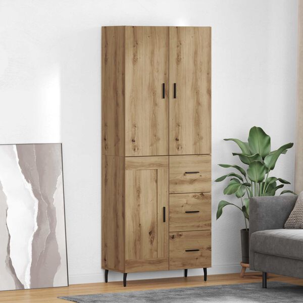 vidaXL Highboard &mu;&epsilon; &sigma;&upsilon;&rho;&tau;ά&rho;&iota; 2 pcs Artisan Oak &Sigma;ύ&nu;&theta;&epsilon;&tau;&omicron; &Xi;ύ&lambda;&omicron; &kappa;&alpha;&iota; &Gamma;&upsilon;&alpha;&lambda;ί