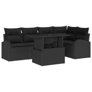 vidaXL &Sigma;&epsilon;&tau; &Kappa;&alpha;&nu;&alpha;&pi;έ &Kappa;ή&pi;&omicron;&upsilon; 6 &tau;&mu;&chi;. 5-&Alpha;&rho;&iota;&theta;&mu;ό&sigmaf; &kappa;&alpha;&theta;&iota;&sigma;&mu;ά&tau;&omega;&nu; &Mu;&alpha;ύ&rho;&omicron; &Pi;&omicron;&lambda;&upsilon; &rho;ά&tau;&alpha;&nu;