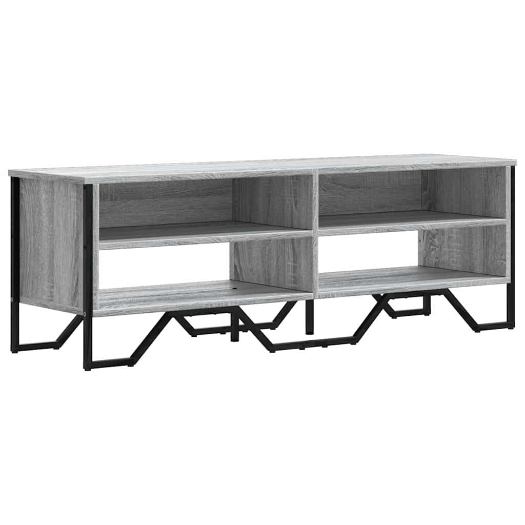 vidaXL Έπιπλο Τηλεόρασης Γκρι Sonoma 122x34x41 εκ. από Επεξεργ. Ξύλο