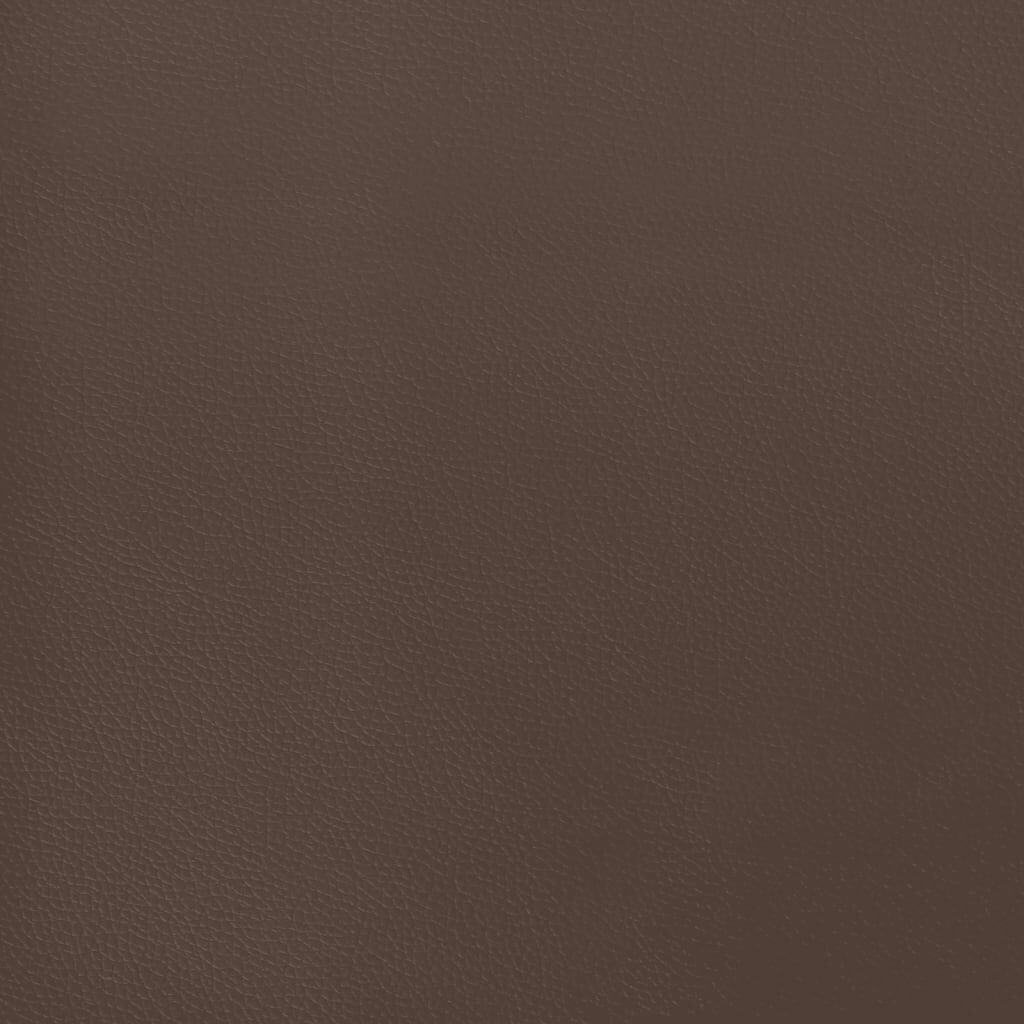 vidaXL Στρώμα με Pocket Springs Καφέ 100x200x20 εκ. Συνθετικό Δέρμα