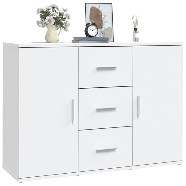 vidaXL Ντουλάπι Λευκό 91 x 29,5 x 65 εκ. από Επεξεργασμένο Ξύλο