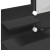 vidaXL Μπουντουάρ με LED Μαύρο 100x40x130 εκ.