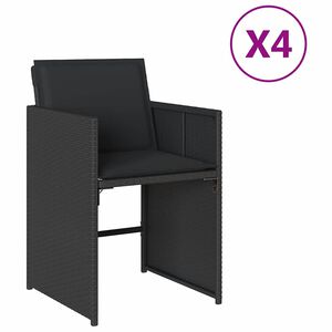 vidaXL &Kappa;&alpha;&rho;έ&kappa;&lambda;&epsilon;&sigmaf; &Kappa;ή&pi;&omicron;&upsilon; 4 &tau;&epsilon;&mu;. &Mu;&alpha;ύ&rho;&epsilon;&sigmaf; &alpha;&pi;ό &Sigma;&upsilon;&nu;&theta;&epsilon;&tau;&iota;&kappa;ό &Rho;&alpha;&tau;ά&nu; &mu;&epsilon; &Mu;&alpha;&xi;&iota;&lambda;ά&rho;&iota;&alpha;