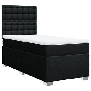 vidaXL &Kappa;&rho;&epsilon;&beta;ά&tau;&iota; Boxspring &mu;&epsilon; &Sigma;&tau;&rho;ώ&mu;&alpha; &Mu;&alpha;ύ&rho;&omicron; 100 x 200 &epsilon;&kappa;. &Upsilon;&phi;&alpha;&sigma;&mu;ά&tau;&iota;&nu;&omicron;