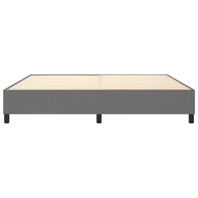 vidaXL Πλαίσιο Κρεβατιού Boxspring Σκούρο Γκρι 200x200 εκ. Υφασμάτινο