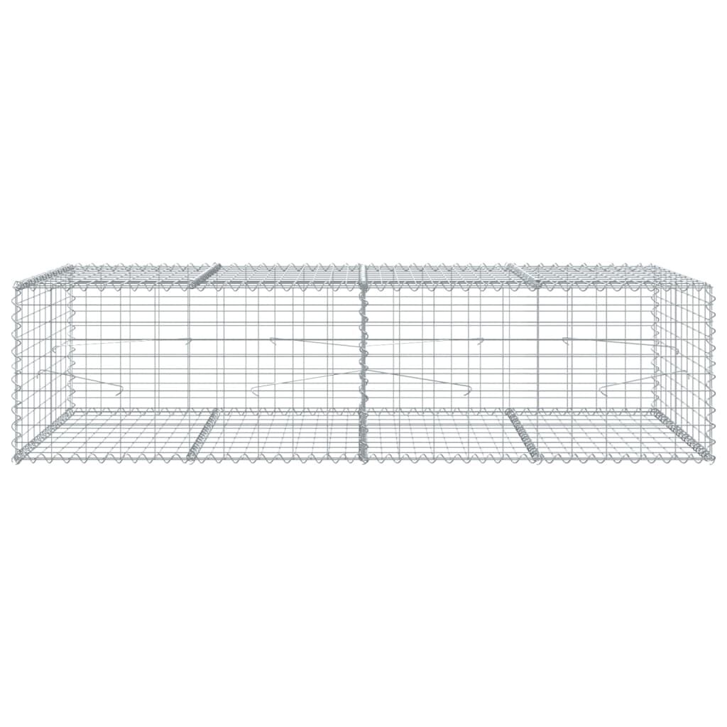 vidaXL Συρματοκιβώτιο με Κάλυμμα 200x100x50εκ. από Γαλβανισμένο Χάλυβα