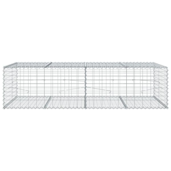 vidaXL Συρματοκιβώτιο με Κάλυμμα 200x100x50εκ. από Γαλβανισμένο Χάλυβα
