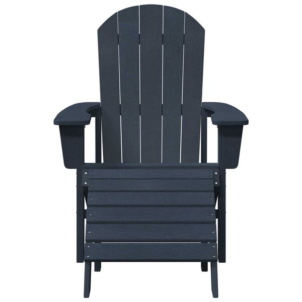 vidaXL Καρέκλα Adirondack Ναυτικό μπλε 74 x 82 x 92 εκ. Πλαστικό