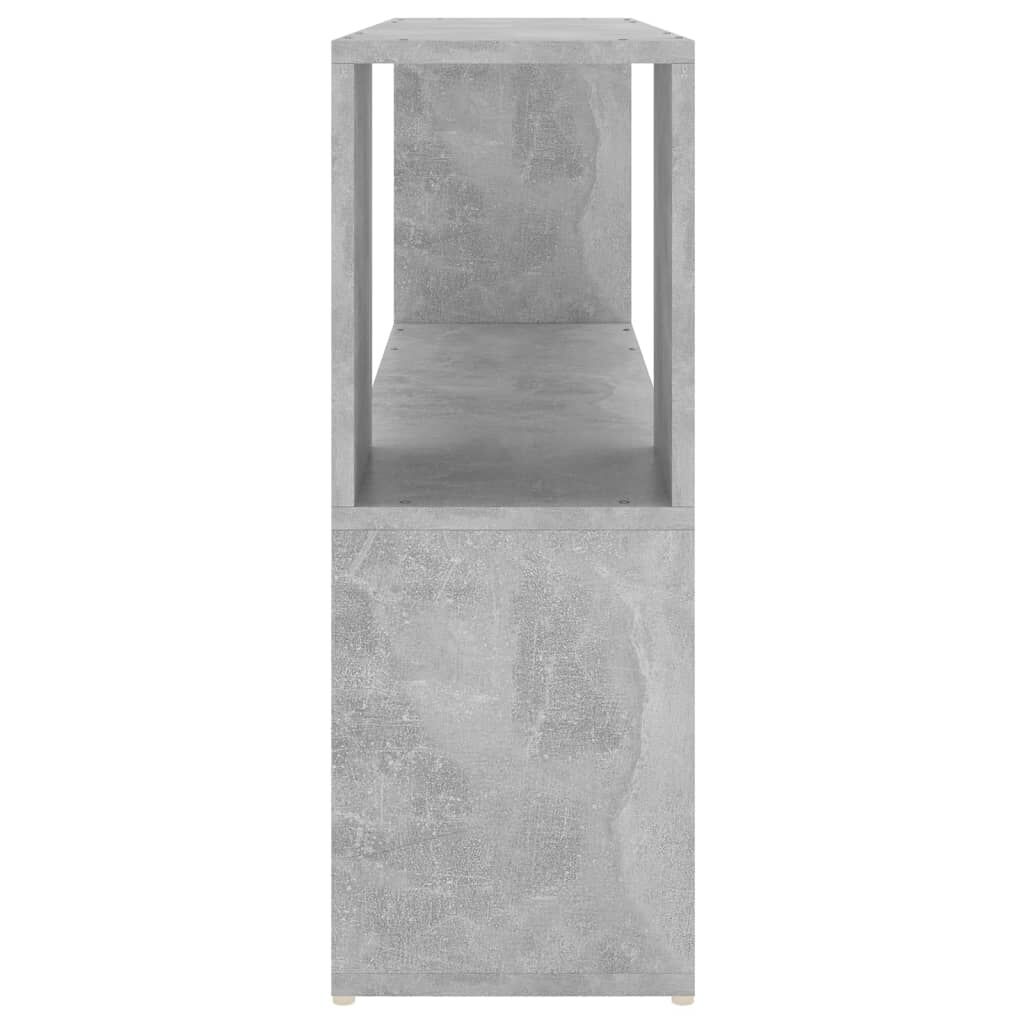 vidaXL Βιβλιοθήκη Γκρι Σκυροδέματος 100 x 24 x 63 εκ. Επεξεργασμ. Ξύλο