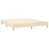 vidaXL Κρεβάτι Boxspring με Στρώμα Κρεμ 160x200 εκ. Υφασμάτινο