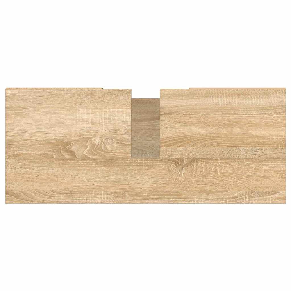vidaXL Ντουλάπι Μπάνιου Sonoma Δρυς 80 x 33 x 60 εκ. από Επεξεργ. Ξύλο