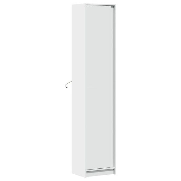 vidaXL Ντουλάπι με LED Λευκό 41,5x32,5x200 εκ. από Επεξεργασμένο Ξύλο