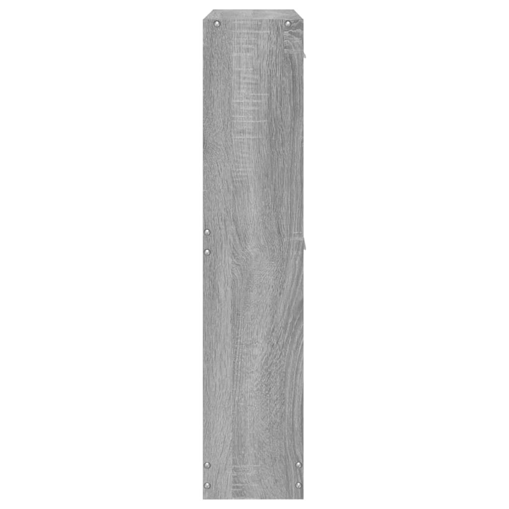 vidaXL Παπουτσοθήκη Γκρι Sonoma 59x17x81 εκ. από Επεξεργασμένο Ξύλο