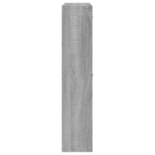 vidaXL Παπουτσοθήκη Γκρι Sonoma 59x17x81 εκ. από Επεξεργασμένο Ξύλο