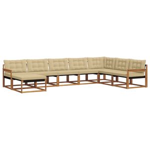 vidaXL &Sigma;&epsilon;&iota;&rho;ά &Kappa;&alpha;&nu;&alpha;&pi;έ &Epsilon;&xi;&omega;&tau;&epsilon;&rho;&iota;&kappa;&omicron;ύ &mu;&epsilon; &mu;&alpha;&xi;&iota;&lambda;ά&rho;&iota; 8 pcs &Phi;&upsilon;&sigma;&iota;&kappa;ό &kappa;&alpha;&iota; &Mu;&pi;&epsilon;&zeta;