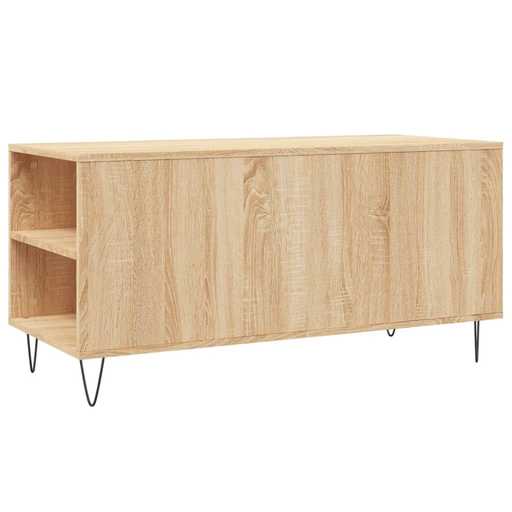 vidaXL Τραπεζάκι Σαλονιού Sonoma Δρυς 102x44,5x50 εκ. Επεξεργ. Ξύλο