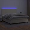 vidaXL &Kappa;&rho;&epsilon;&beta;ά&tau;&iota; Boxspring &mu;&epsilon; &Sigma;&tau;&rho;ώ&mu;&alpha; & LED &Kappa;&rho;&epsilon;&mu; 180x200 &epsilon;&kappa;. &Sigma;&upsilon;&nu;&theta;. &Delta;έ&rho;&mu;&alpha;