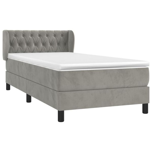 vidaXL &Kappa;&rho;&epsilon;&beta;ά&tau;&iota; Boxspring &mu;&epsilon; &Sigma;&tau;&rho;ώ&mu;&alpha; &Alpha;&nu;&omicron;&iota;&chi;&tau;ό &Gamma;&kappa;&rho;&iota; 100x200 &epsilon;&kappa;. &Beta;&epsilon;&lambda;&omicron;ύ&delta;&iota;&nu;&omicron;