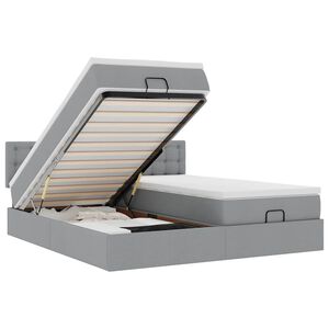 vidaXL &Omicron;&theta;&omega;&mu;&alpha;&nu;&iota;&kappa;ό &kappa;&rho;&epsilon;&beta;ά&tau;&iota; &mu;&epsilon; &sigma;&tau;&rho;ώ&mu;&alpha;&tau;&alpha; &alpha;&nu;&omicron;&iota;&chi;&tau;ό &gamma;&kappa;&rho;&iota; 180x200cm ύ&phi;&alpha;&sigma;&mu;&alpha;