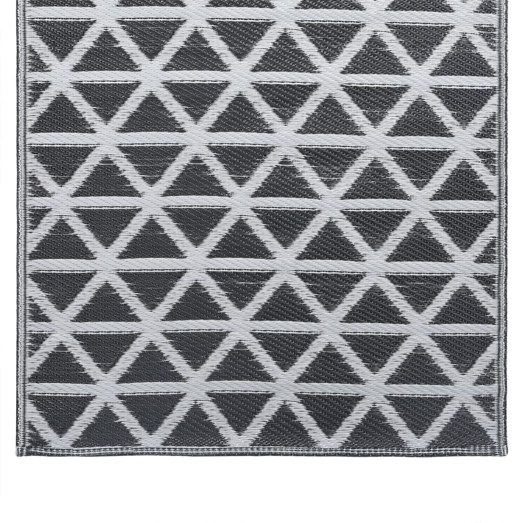 vidaXL Χαλί εξωτερικού χώρου ARAKIL Μαύρο 160x230 cm PP