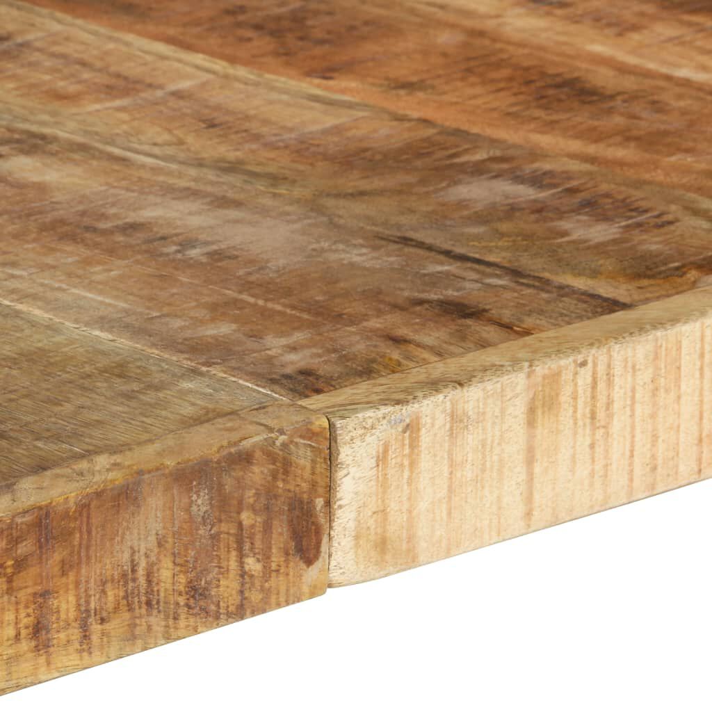 vidaXL Τραπεζαρία 140 x 140 x 75 εκ. από Ακατέργαστο Ξύλο Μάνγκο