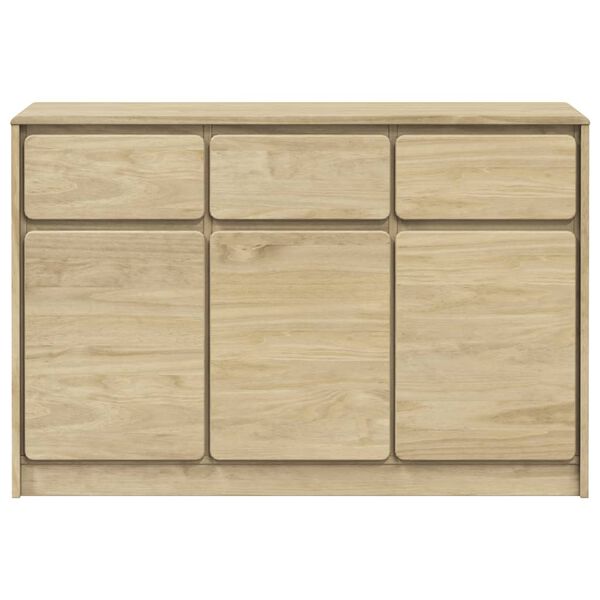 vidaXL Μπουφές SAUDA Δρυς 114x43x75,5 εκ. από Μασίφ Ξύλο Πεύκου