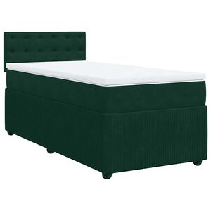 vidaXL &Kappa;&rho;&epsilon;&beta;ά&tau;&iota; Boxspring &mu;&epsilon; &Sigma;&tau;&rho;ώ&mu;&alpha; &Sigma;&kappa;&omicron;ύ&rho;&omicron; &Pi;&rho;ά&sigma;&iota;&nu;&omicron; 90x190 &epsilon;&kappa;. &Beta;&epsilon;&lambda;&omicron;ύ&delta;&iota;&nu;&omicron;