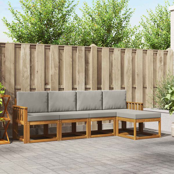 vidaXL &Sigma;&epsilon;&iota;&rho;ά &Kappa;&alpha;&nu;&alpha;&pi;έ &Epsilon;&xi;&omega;&tau;&epsilon;&rho;&iota;&kappa;&omicron;ύ 5 pcs &Phi;&upsilon;&sigma;&iota;&kappa;ό &kappa;&alpha;&iota; &Alpha;&nu;&omicron;&iota;&chi;&tau;ό &Gamma;&kappa;&rho;&iota;