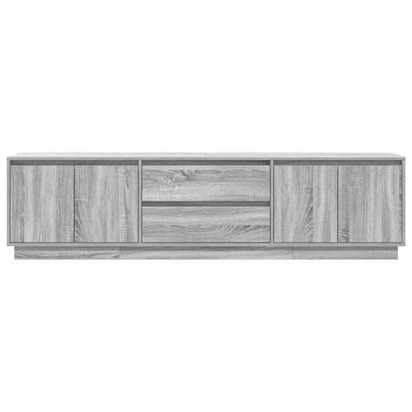 vidaXL Έπιπλο Τηλεόρασης με LED Γκρι Sonoma 193,5x41x50 εκ.