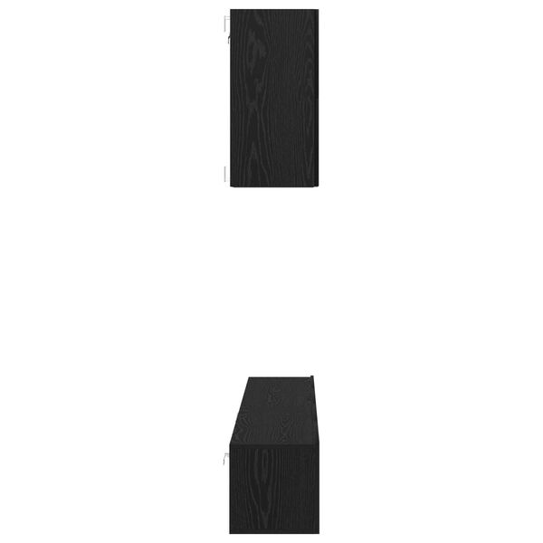 vidaXL Σετ επίπλου τηλεόρασης 5 pcs Μαύρη Δρυς 100 x 30 x 30 εκ