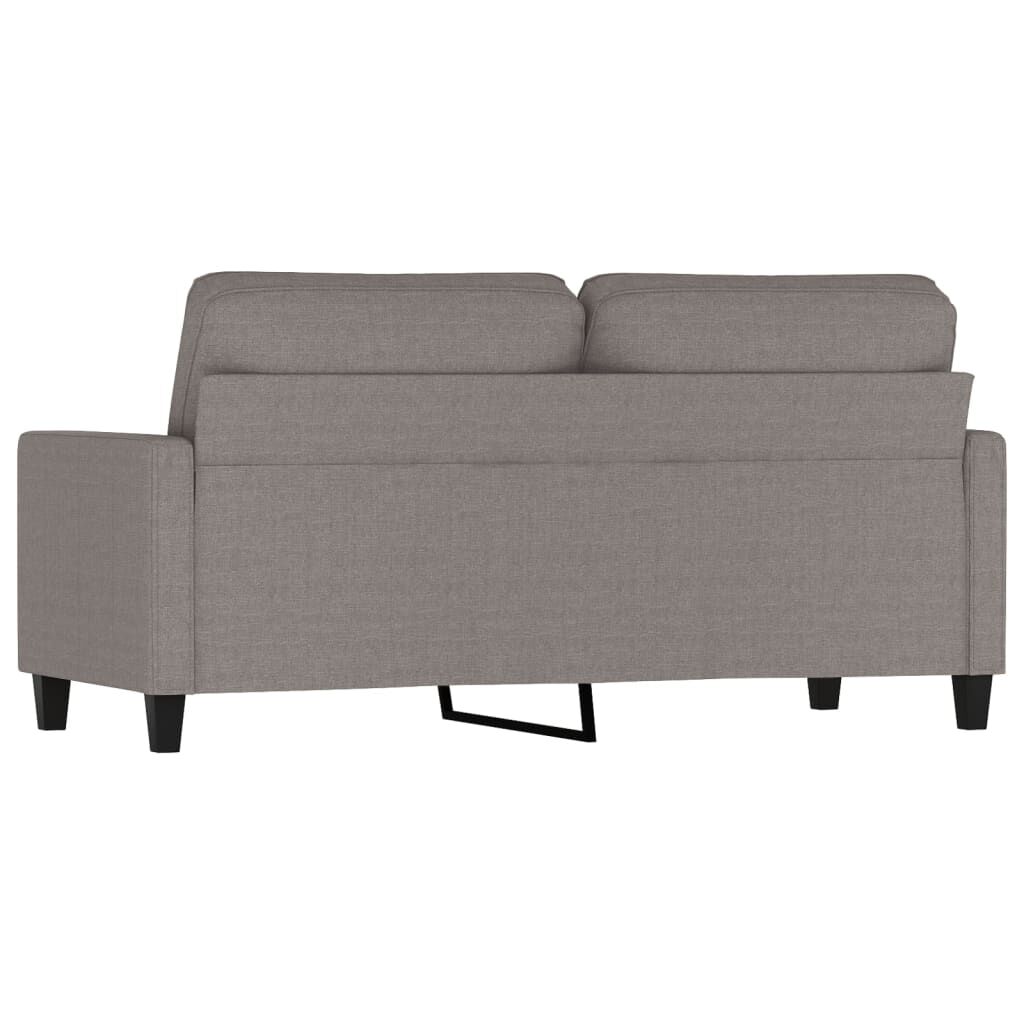 vidaXL Καναπές Διθέσιος Taupe 140 εκ. Υφασμάτινος