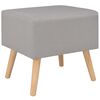 vidaXL Κομοδίνο Γκρι 40 x 35 x 40 εκ. Υφασμάτινο