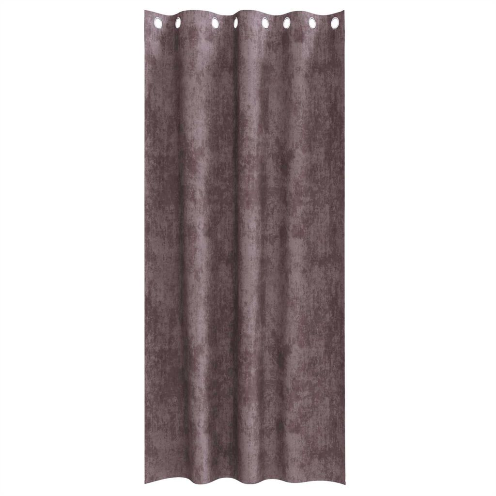 vidaXL Καφέ Κουρτίνες Βελούδο 2 τεμ με Τρύπες 245x140 εκ.