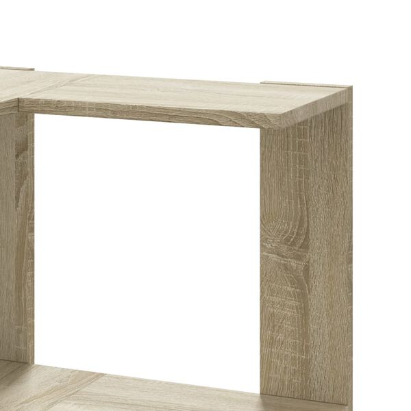 vidaXL Βιβλιοθήκη Γωνιακή 3 Επ. Sonoma Δρυς 50x50x102εκ Επεξ. Ξύλο