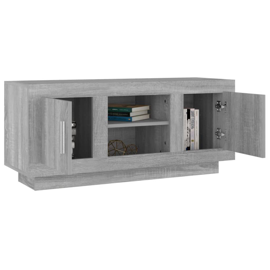 vidaXL Έπιπλο Τηλεόρασης Γκρι Sonoma 102x35x45 εκ. από Επεξεργ. Ξύλο