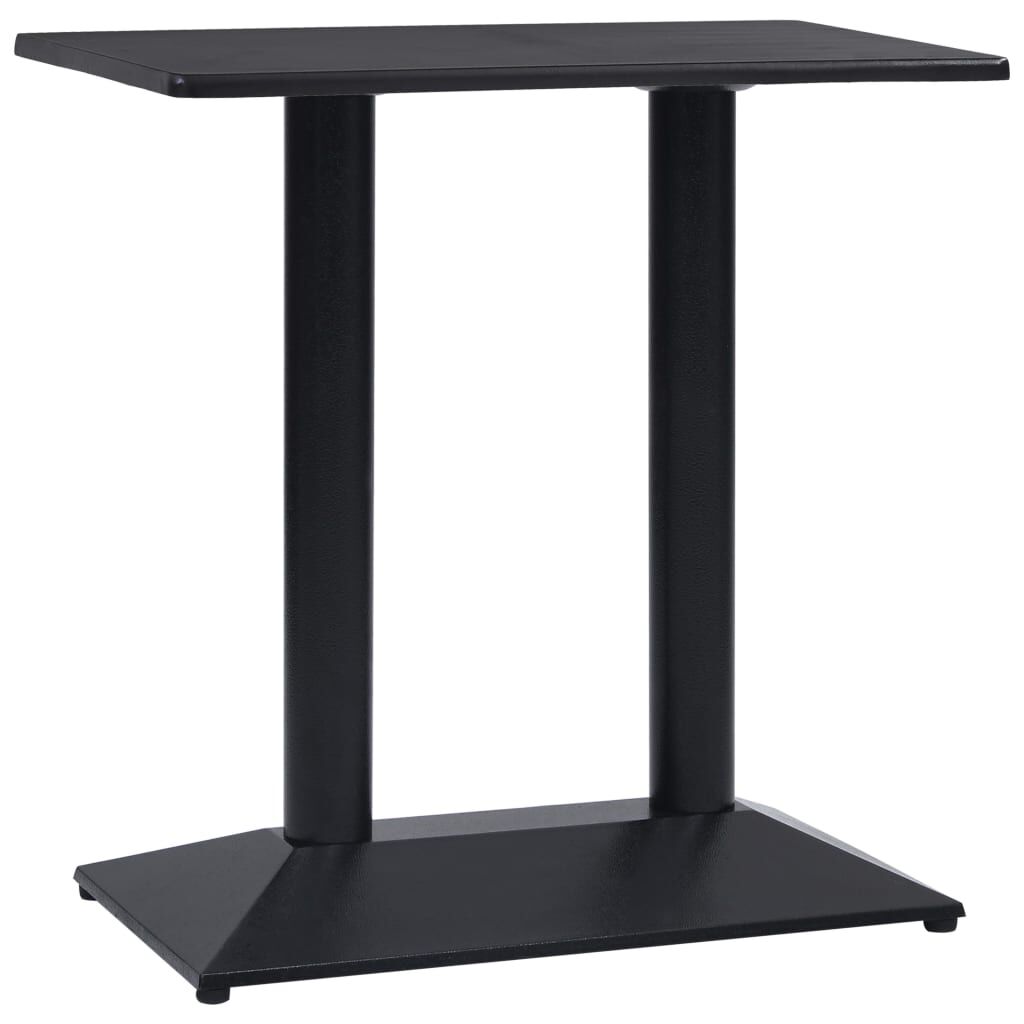 vidaXL Πόδι Τραπεζιού Bistro Μαύρο 70x40x72 εκ. από Χυτοσίδηρο