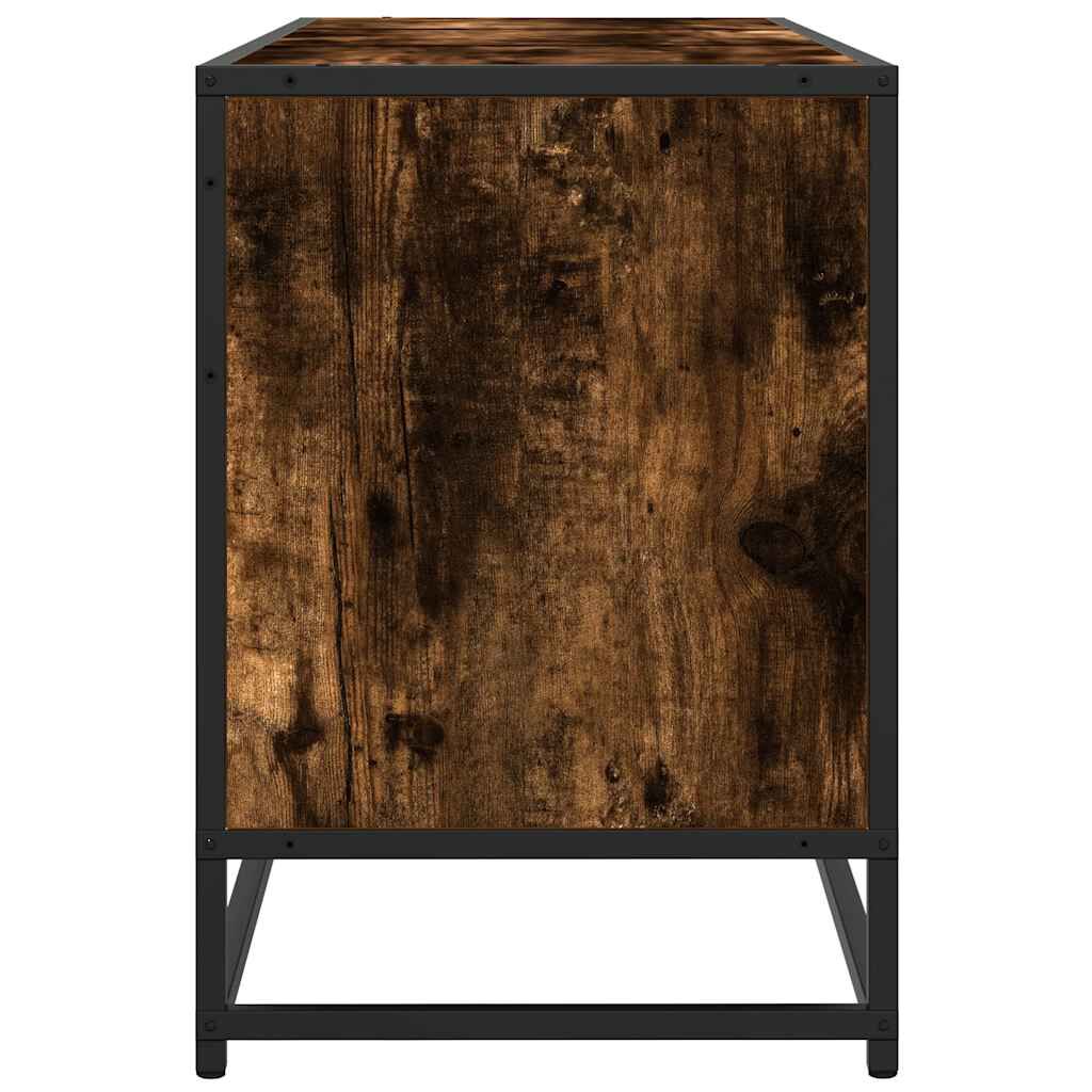 vidaXL Έπιπλο Τηλεόρασης Καπνιστή Δρυς 150x35x41 εκ Επεξ. Ξύλο/Μέταλλο