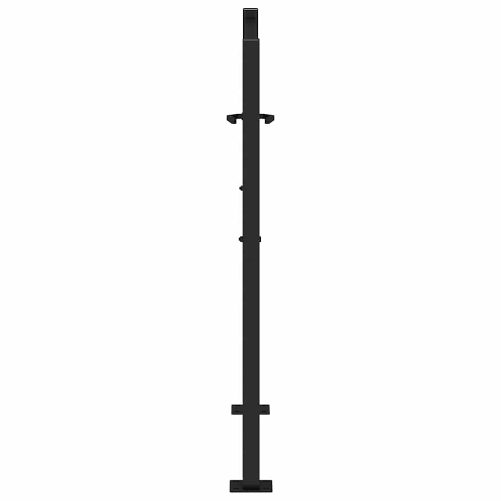 vidaXL Πύλη κήπου Μαύρη 105x106 cm Ατσάλινη ελαφριά σχεδίαση