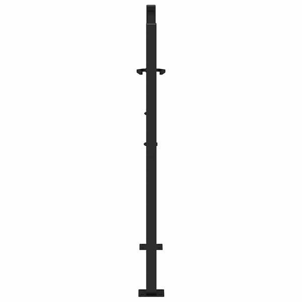 vidaXL Πύλη κήπου Μαύρη 105x106 cm Ατσάλινη ελαφριά σχεδίαση