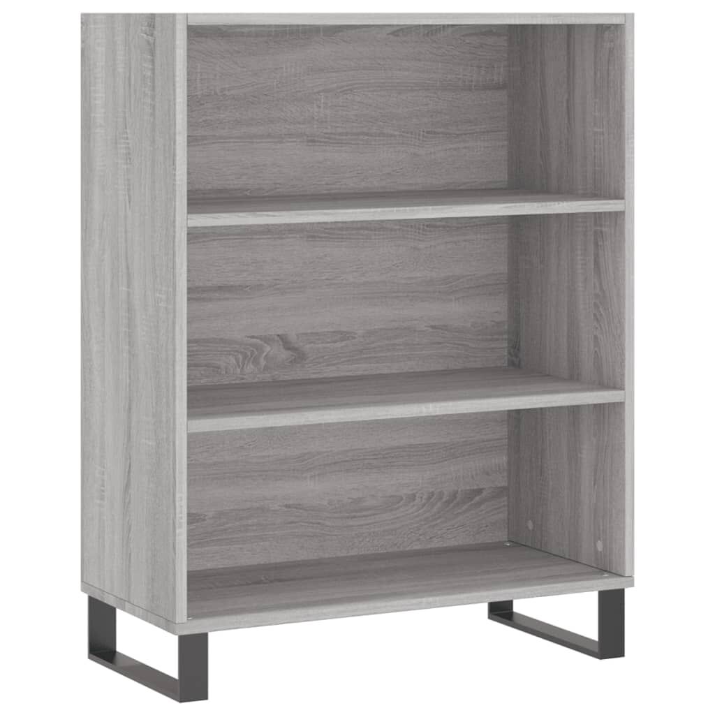 vidaXL Ντουλάπι Γκρι Sonoma 69,5 x 34 x 180 εκ. Επεξεργασμένο Ξύλο