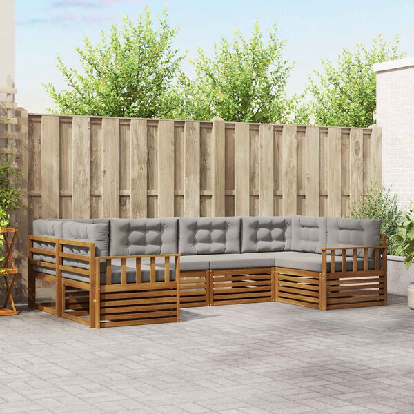 vidaXL &Sigma;&epsilon;&tau; &Kappa;&alpha;&nu;&alpha;&pi;έ 6 pcs &Phi;&upsilon;&sigma;&iota;&kappa;ό &kappa;&alpha;&iota; &Alpha;&nu;&omicron;&iota;&chi;&tau;ό &Gamma;&kappa;&rho;&iota; &Sigma;&tau;&epsilon;&rho;&epsilon;ό &Xi;ύ&lambda;&omicron; &Alpha;&kappa;&alpha;&kappa;ί&alpha;&sigmaf;