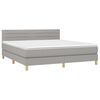 vidaXL &Kappa;&rho;&epsilon;&beta;ά&tau;&iota; Boxspring &mu;&epsilon; &Sigma;&tau;&rho;ώ&mu;&alpha; & LED &Alpha;&nu;.&Gamma;&kappa;&rho;&iota; 180x200 &epsilon;&kappa; &Upsilon;&phi;&alpha;&sigma;&mu;ά&tau;&iota;&nu;&omicron;