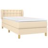 vidaXL &Kappa;&rho;&epsilon;&beta;ά&tau;&iota; Boxspring &mu;&epsilon; &Sigma;&tau;&rho;ώ&mu;&alpha; &Kappa;&rho;&epsilon;&mu; 90x190 &epsilon;&kappa;.&Upsilon;&phi;&alpha;&sigma;&mu;ά&tau;&iota;&nu;&omicron;