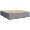 vidaXL Κρεβάτι Boxspring με Στρώμα Ανοιχτό Γκρι 180x200 εκ. Υφασμάτινο