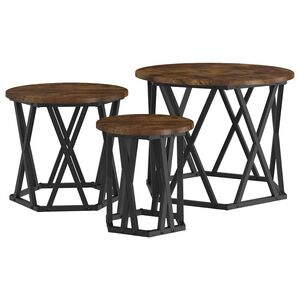vidaXL &Kappa;&omicron;&mu;&omicron;&delta;ί&nu;&omicron; &Mu;&omicron;&nu;ά&delta;&alpha;&sigmaf; 3 &tau;&mu;&chi;. &Kappa;&alpha;&pi;&nu;&iota;&sigma;&tau;ό &Delta;&rho;ύ&sigmaf; 53 x 53 x 40 cm
